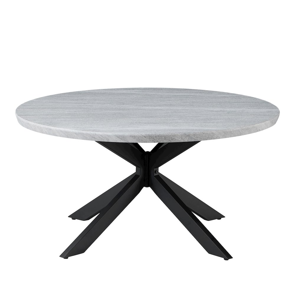 Keyla Faux-Marble Round Cocktail Table