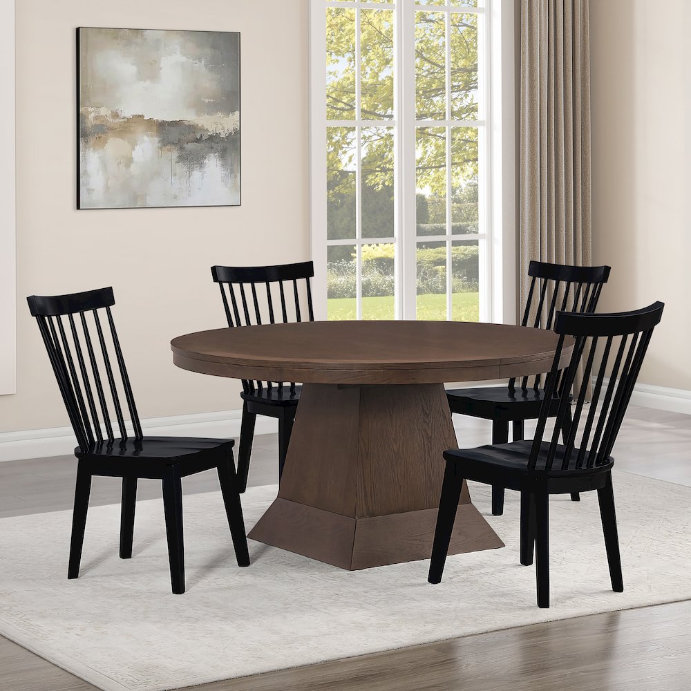 Vaughn Coffee 5-Piece 60-96″ Dining Set