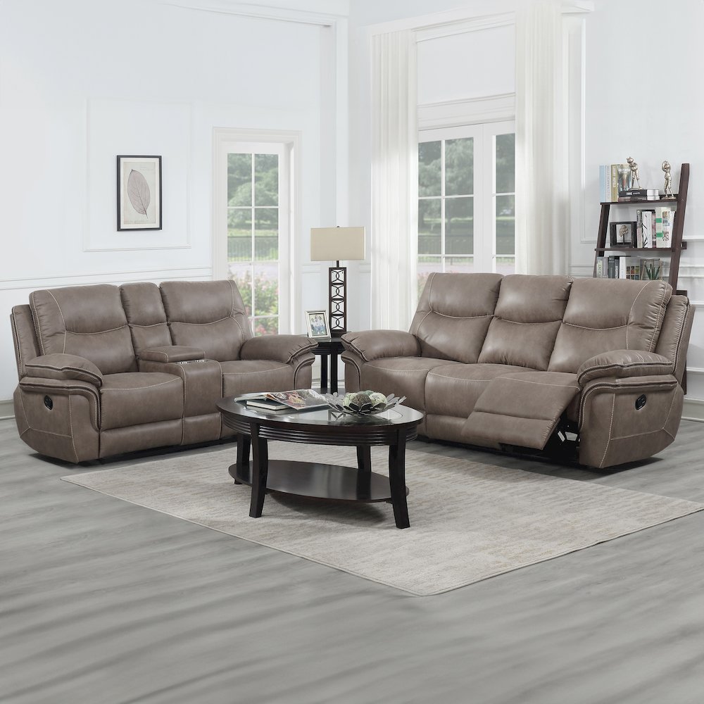 Isabella Console Loveseat Sand