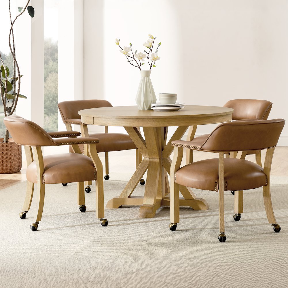 Rylie Dining Table & 4 Captains Chairs