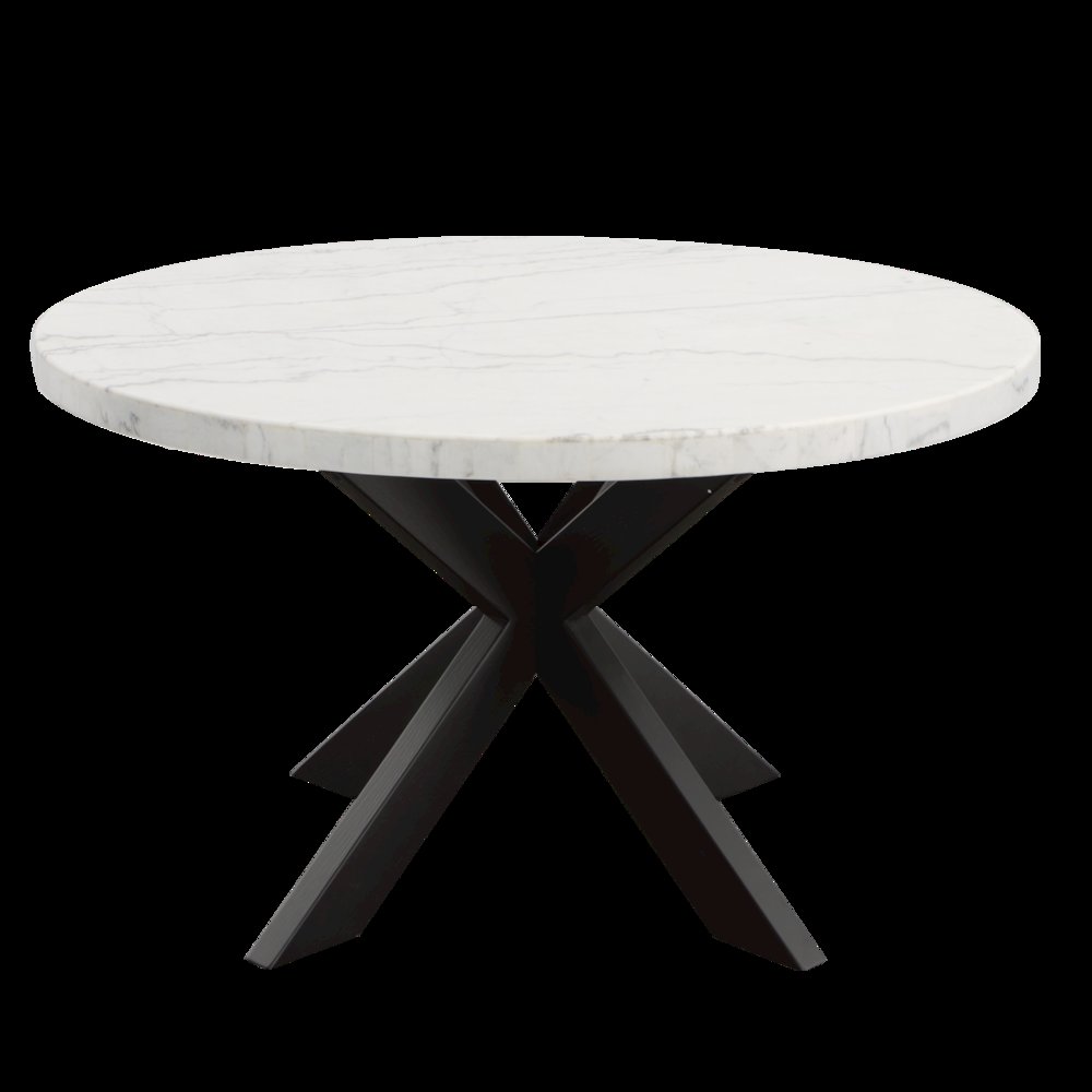 Xena Marble Top 52″ Round Dining Table