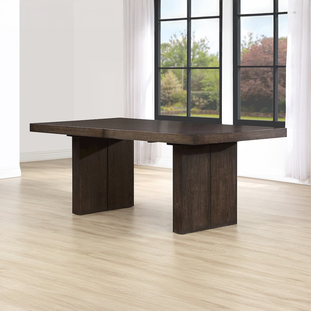 Evan 78-96 inch Dining Table with 18″ Leaf