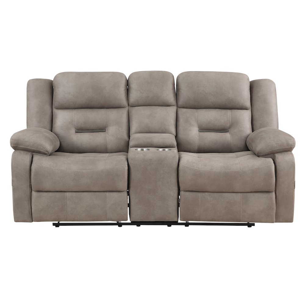 Abilene Tan Manual Console Loveseat