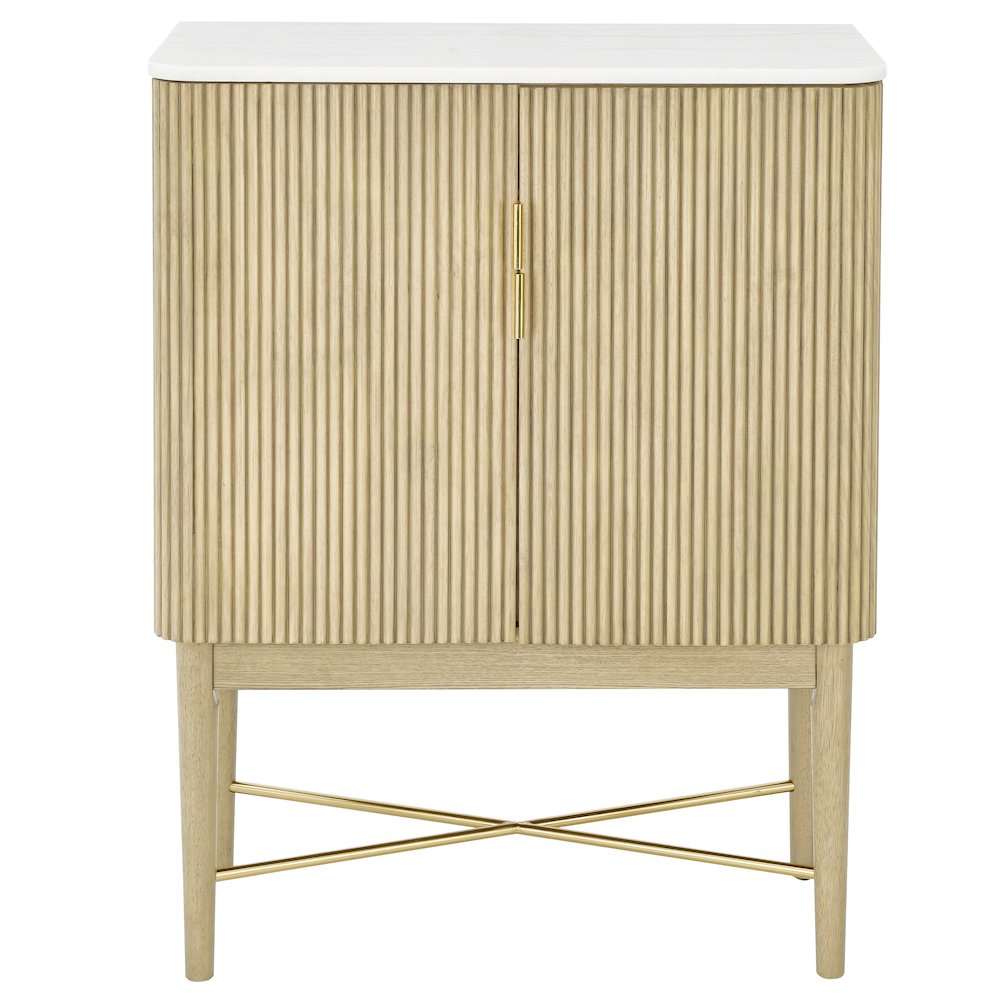Vida Marble Top WIne Cabinet