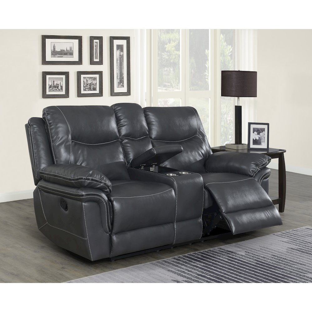 Isabella Console Loveseat Grey