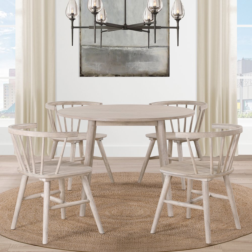 Willow 5-Piece 42″ Round Dining Set