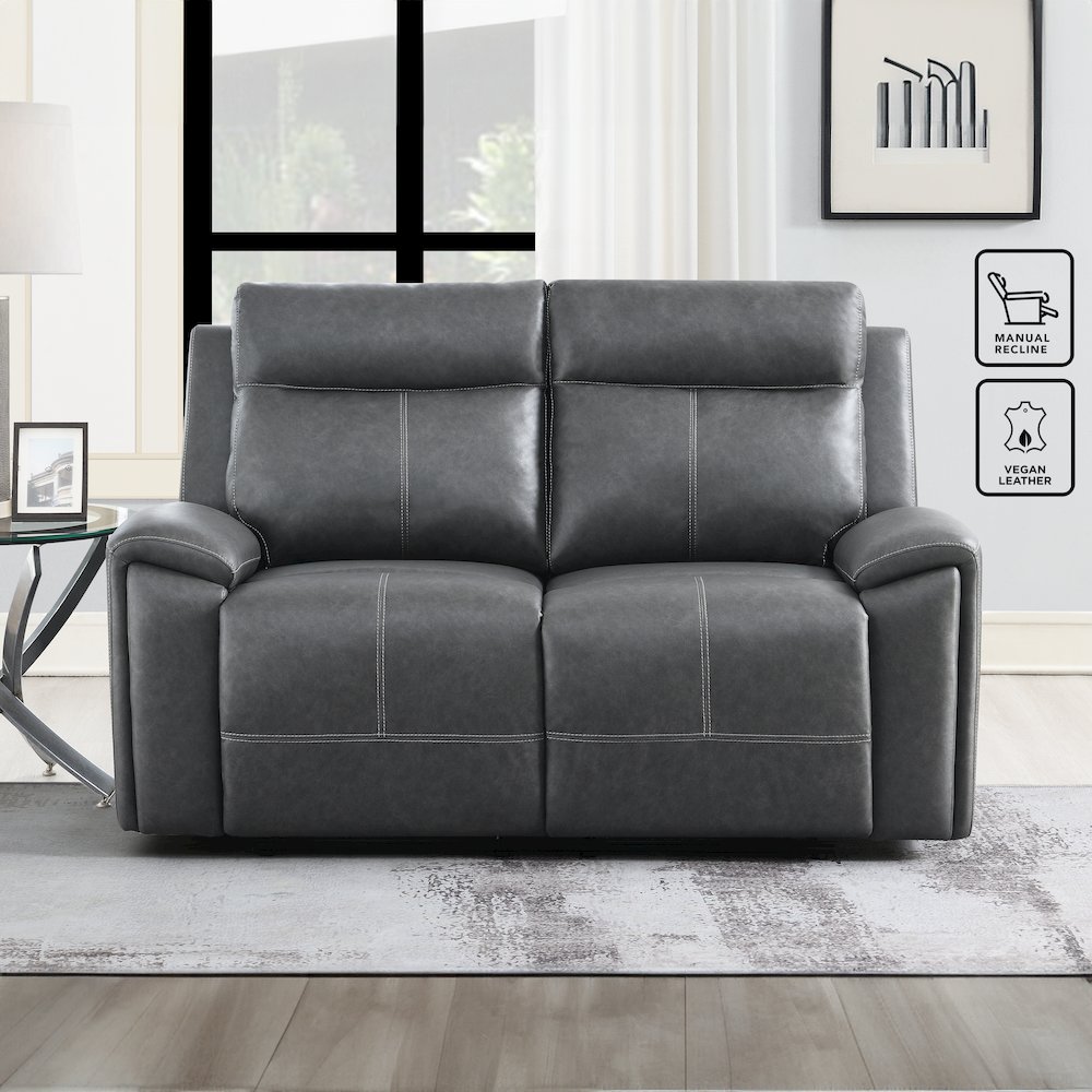 Gaston Manual Reclining Loveseat