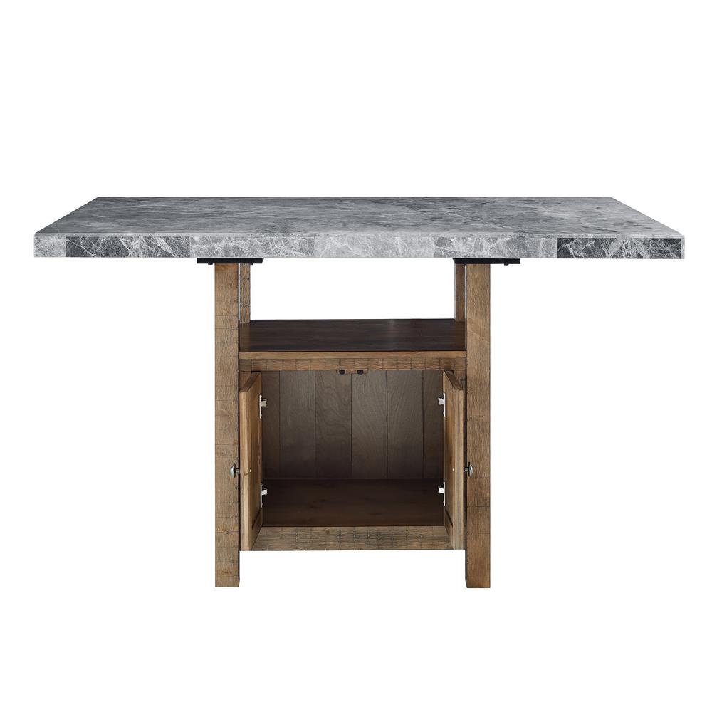 Grayson Gray Marble Counter Table