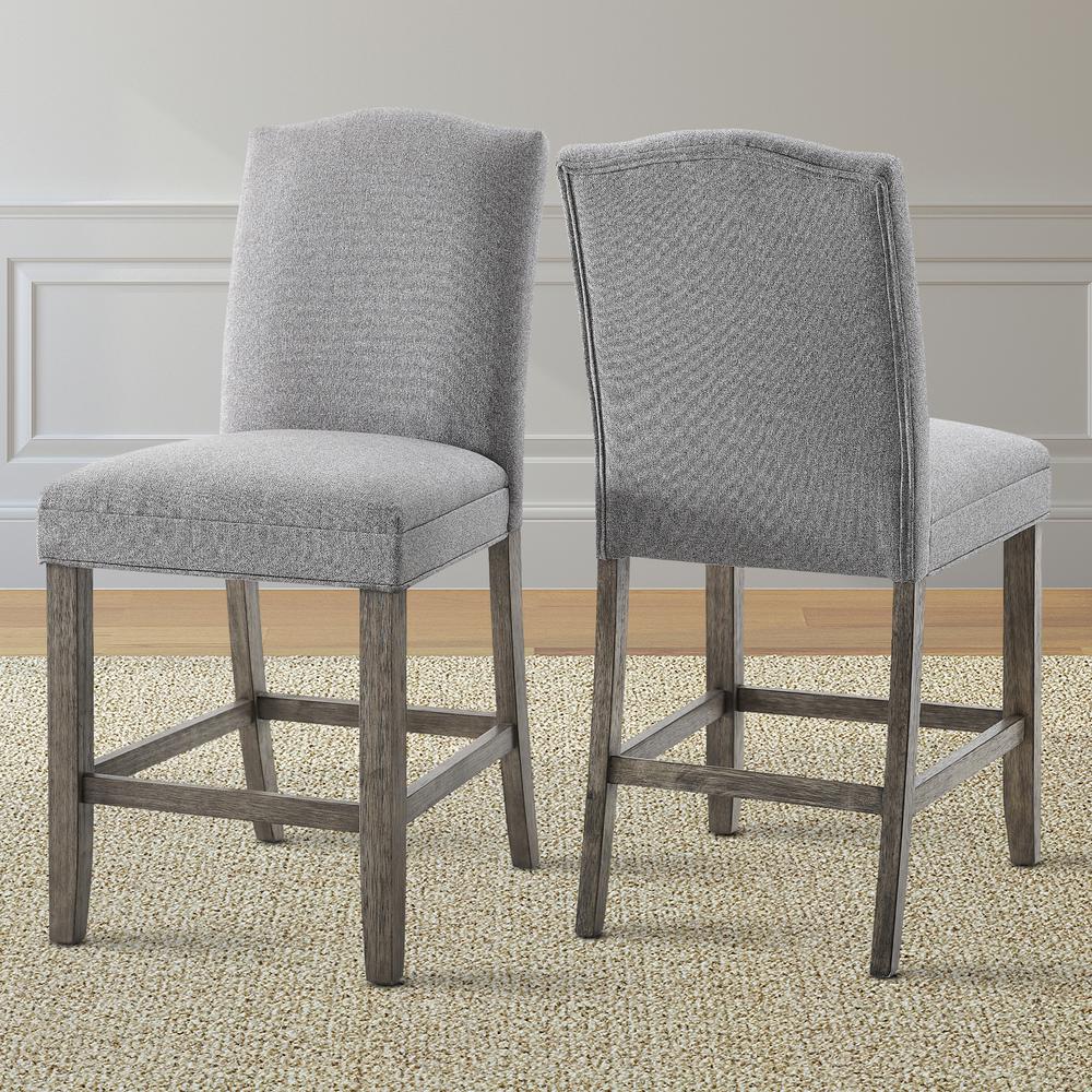 Grayson Counter Chair Gray – set of 2