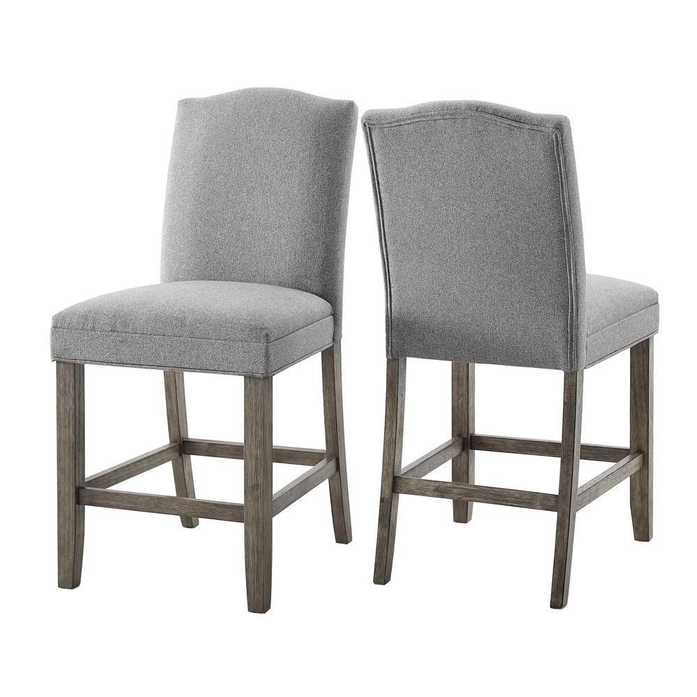 Grayson Counter Chair Gray – set of 2