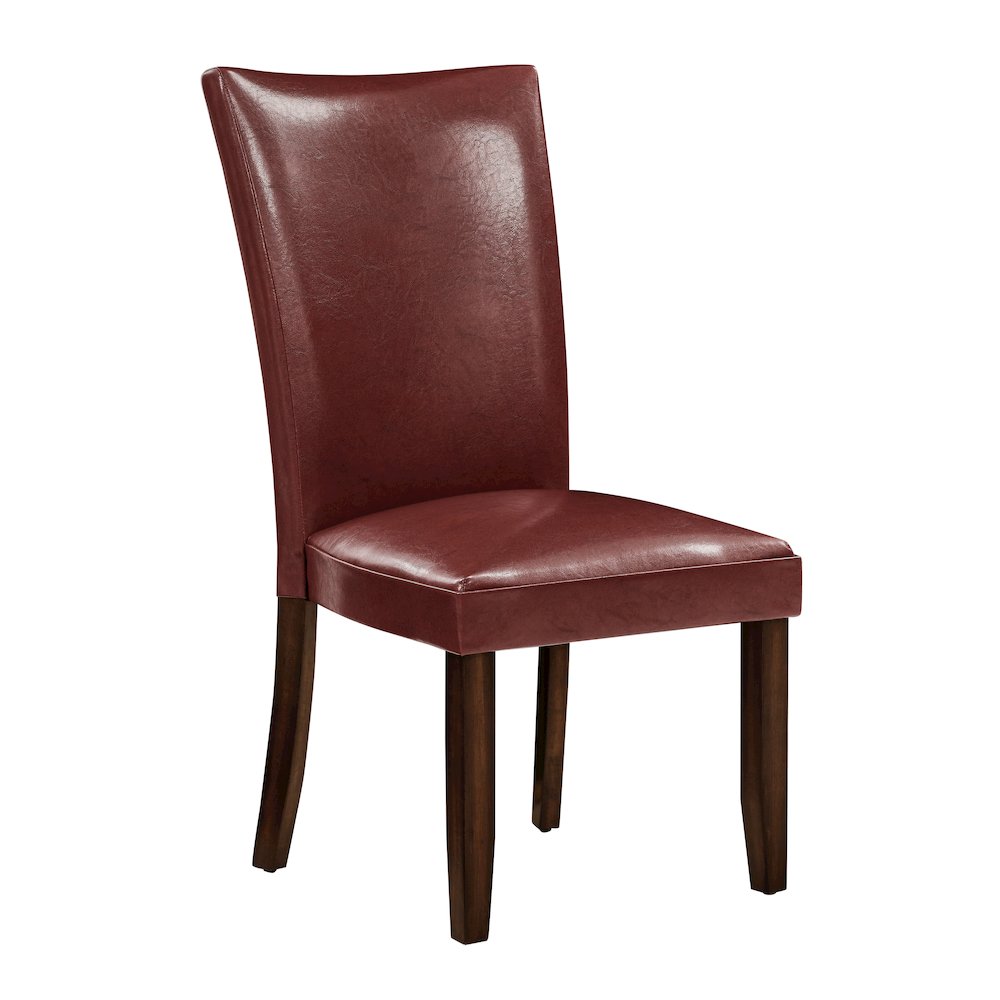 Hartford 72in Dining Set 9 PC with Red Chairs