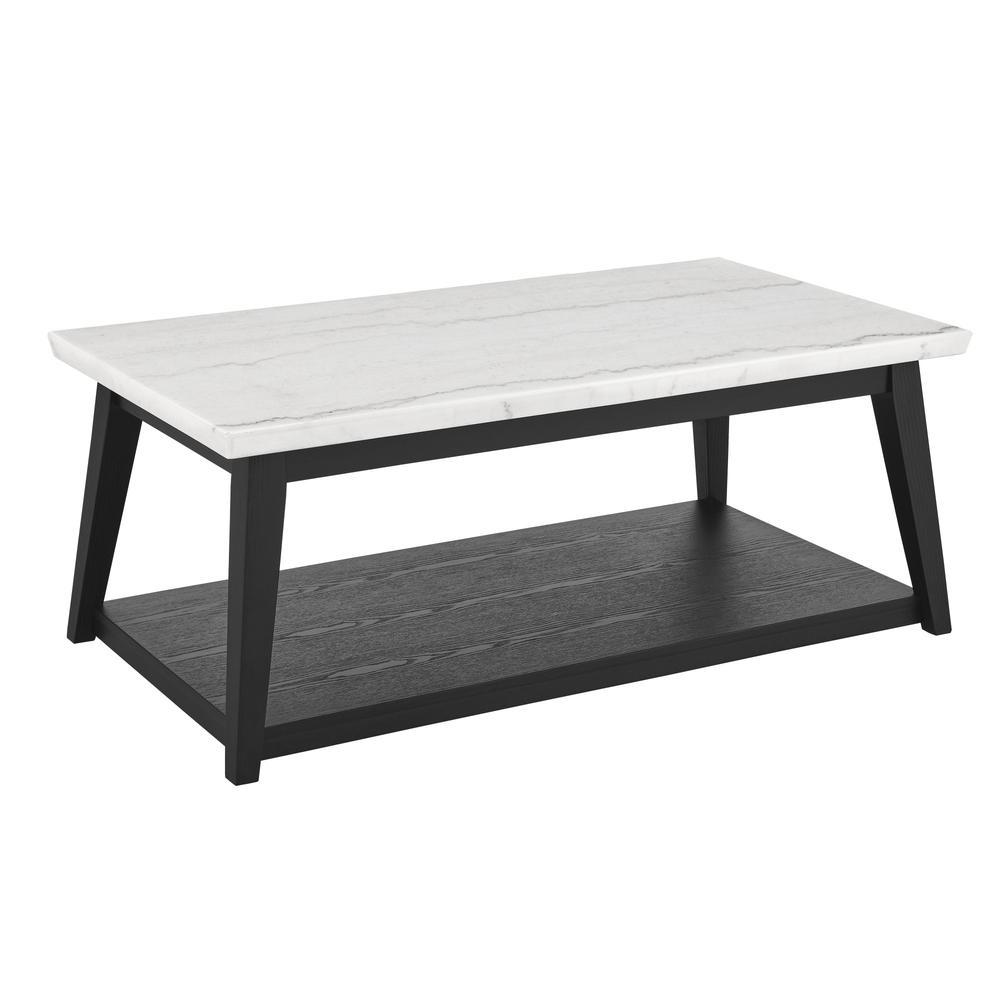 Vida-Black White Marble Top Cocktail Tbl