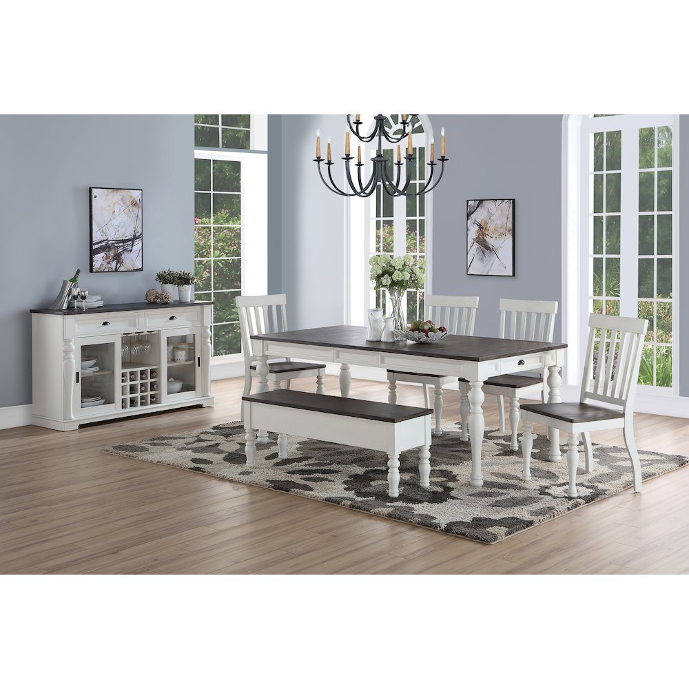 Joanna Two Tone Dining Set 6pc