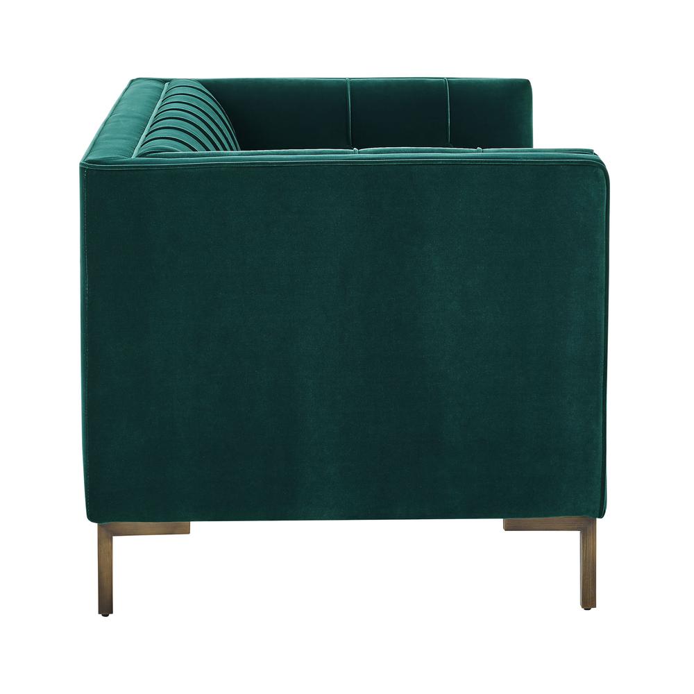 Isaac Green Velvet Loveseat