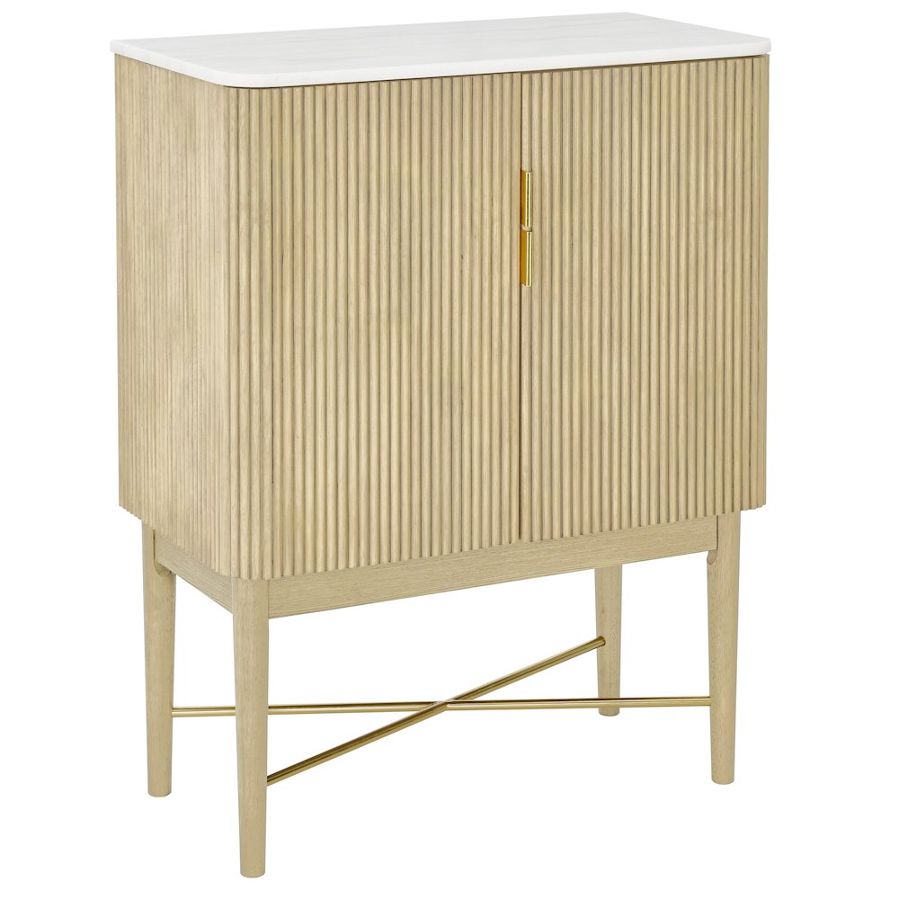 Vida Marble Top WIne Cabinet