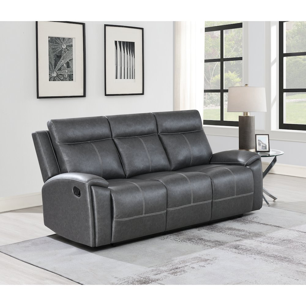 Gaston Manual Reclining Sofa