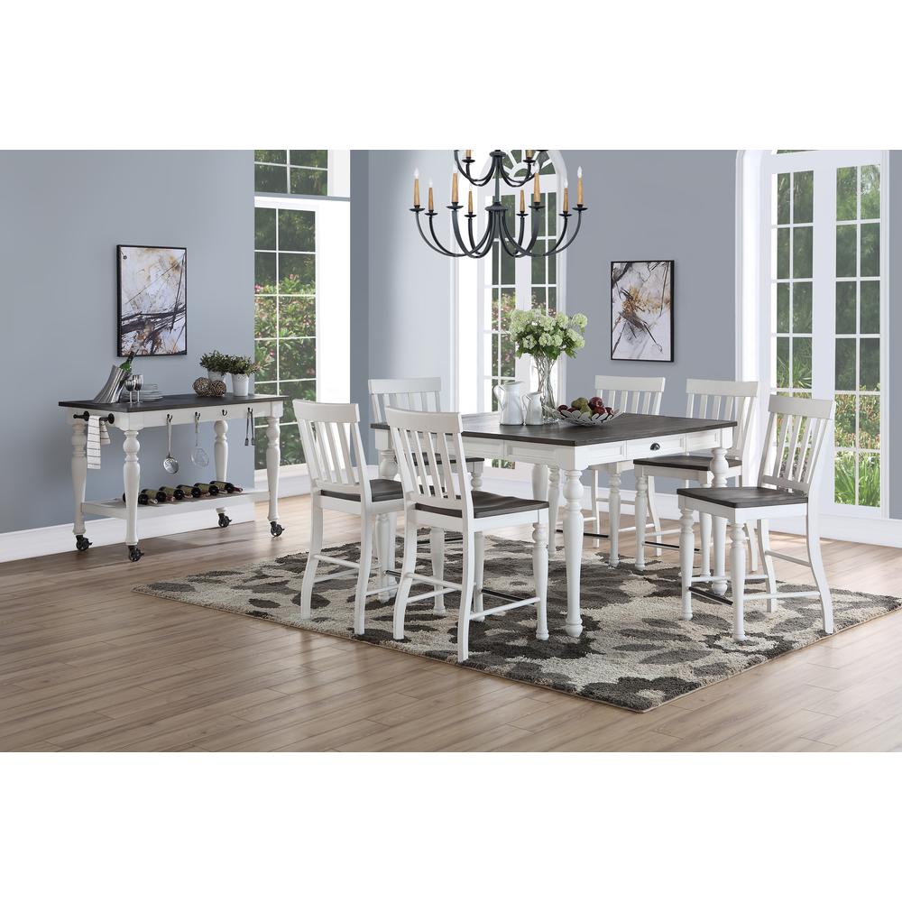 Joanna Two Tone Kitchen Cart