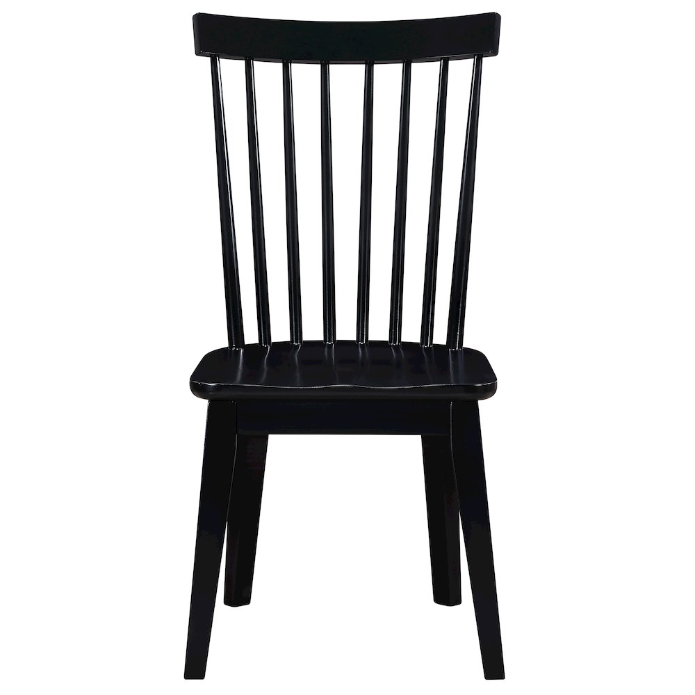 Vaughn Black Modern Shaker Side Chair