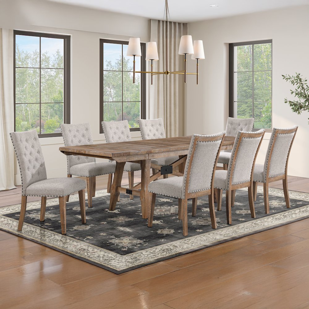 Riverdale Trestle Table with 8 RV700S Chairs