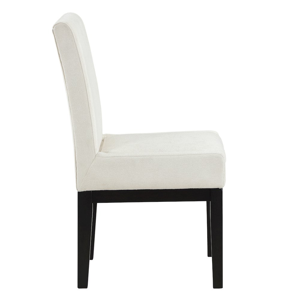 Aubrey Black Upholstered Side Chair