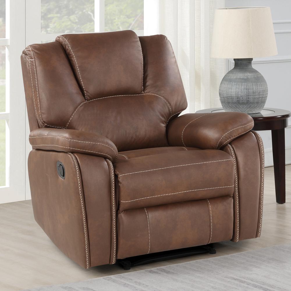 Katrine Manual Recliner – Brown