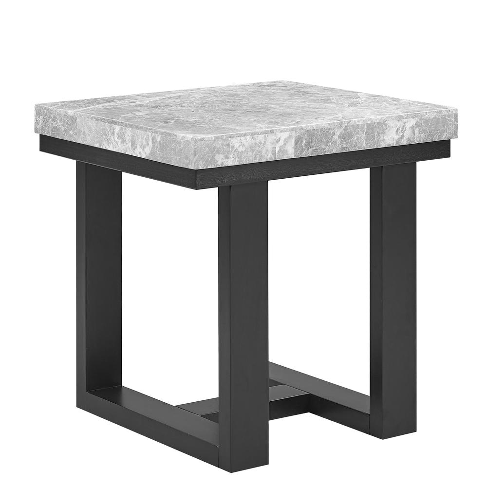 Lucca (Artemis) Gray Marble Top End Tabl