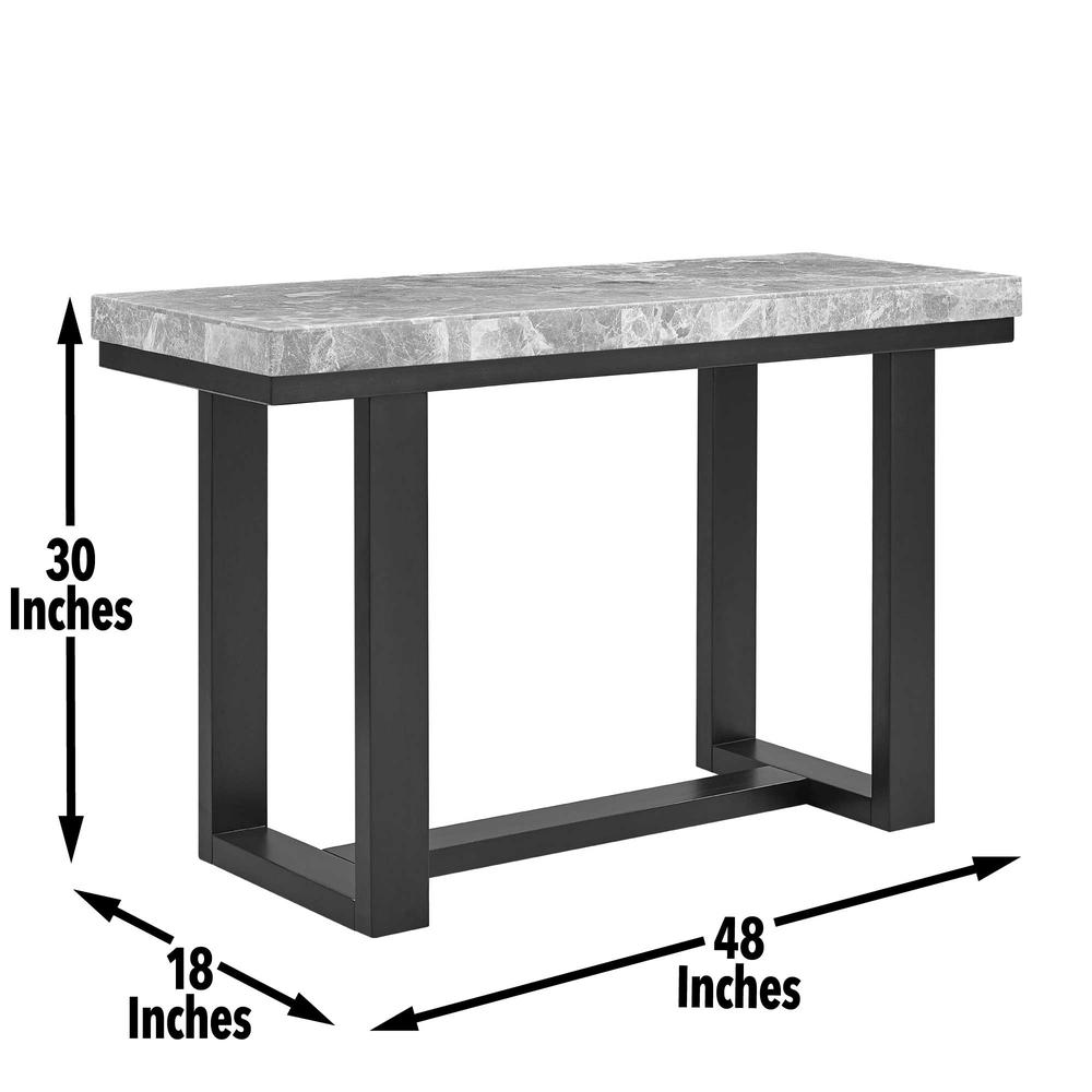 Lucca (Artemis) Gray Marble Top Sofa Tab