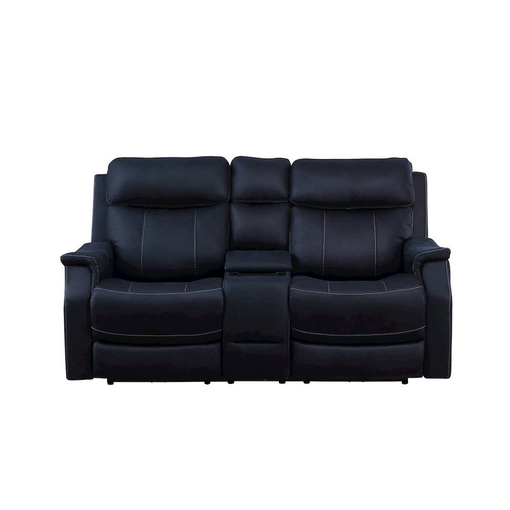 Valencia Dual Power Reclining Console Loveseat – Ocean