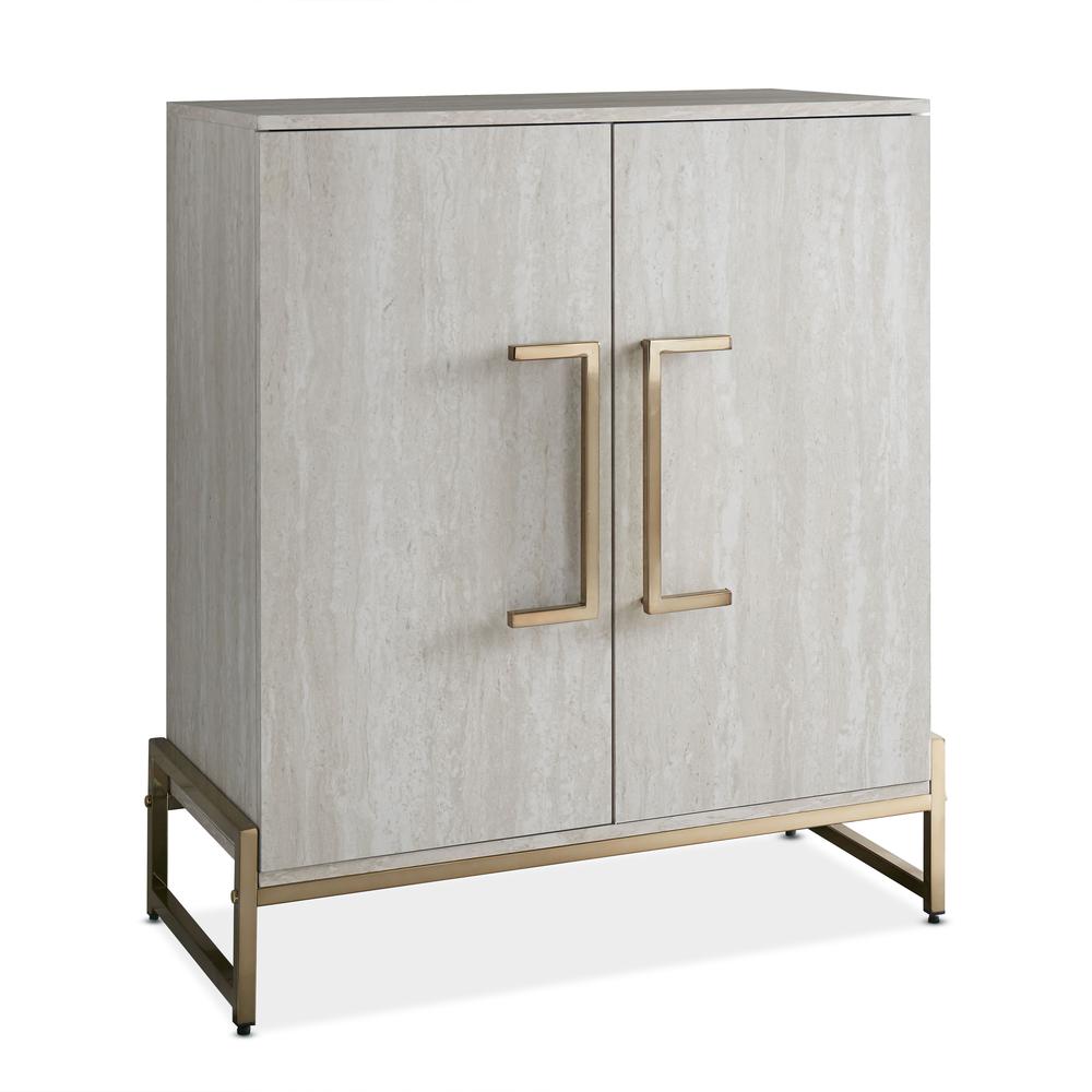 Larkin Faux Marble Wine Cabinet