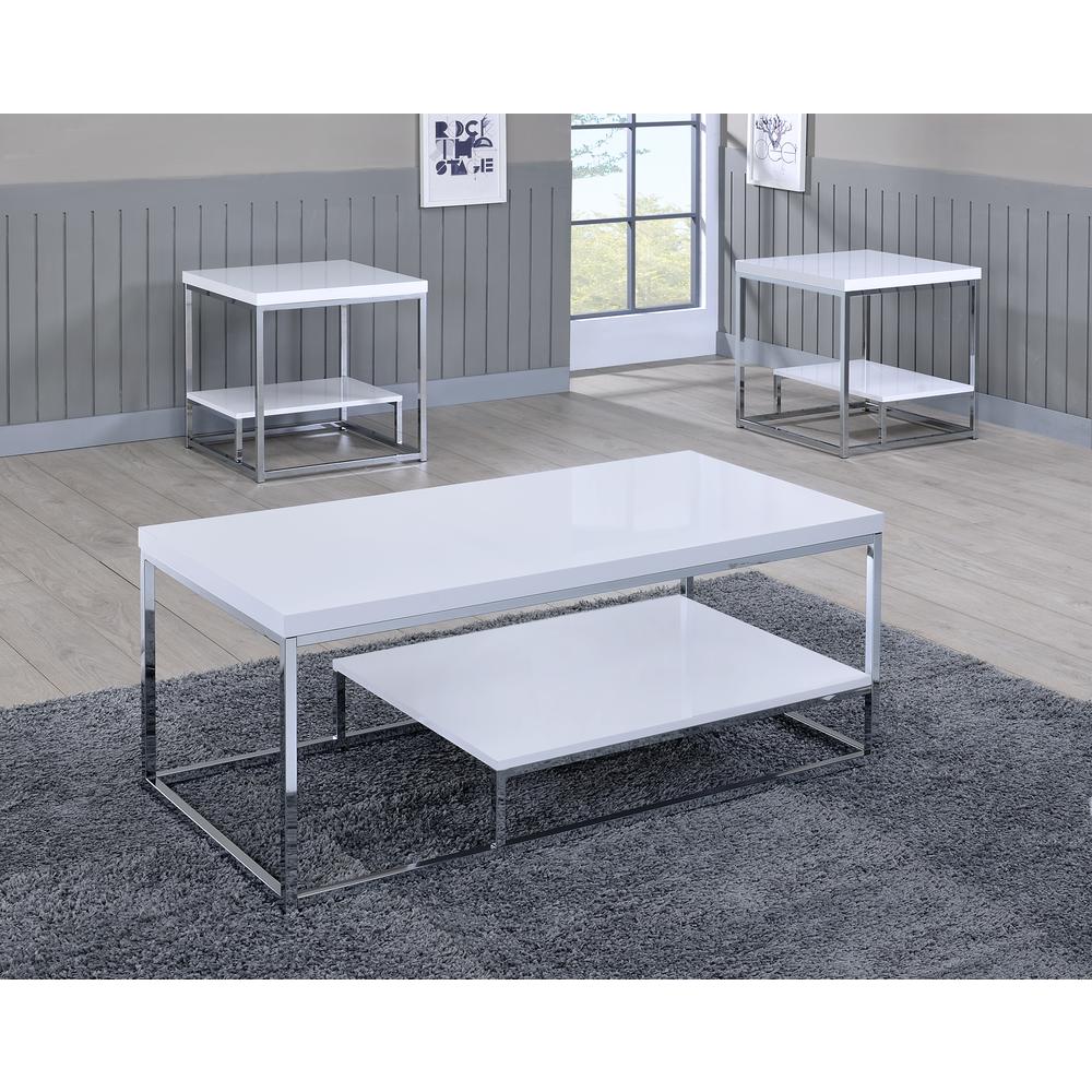 Lucia Cocktail Table White