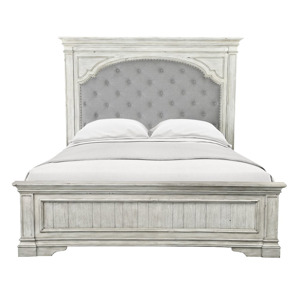 Highland Park Queen Bed Ivory