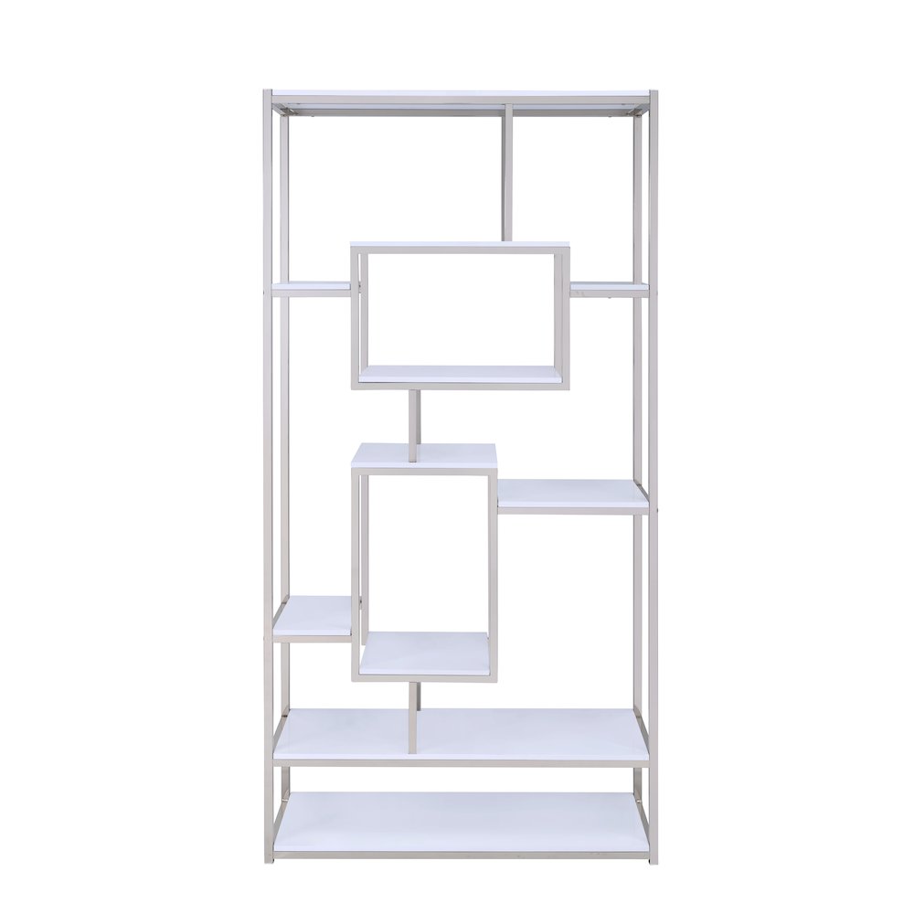 Alize White Bookcase and Desk
