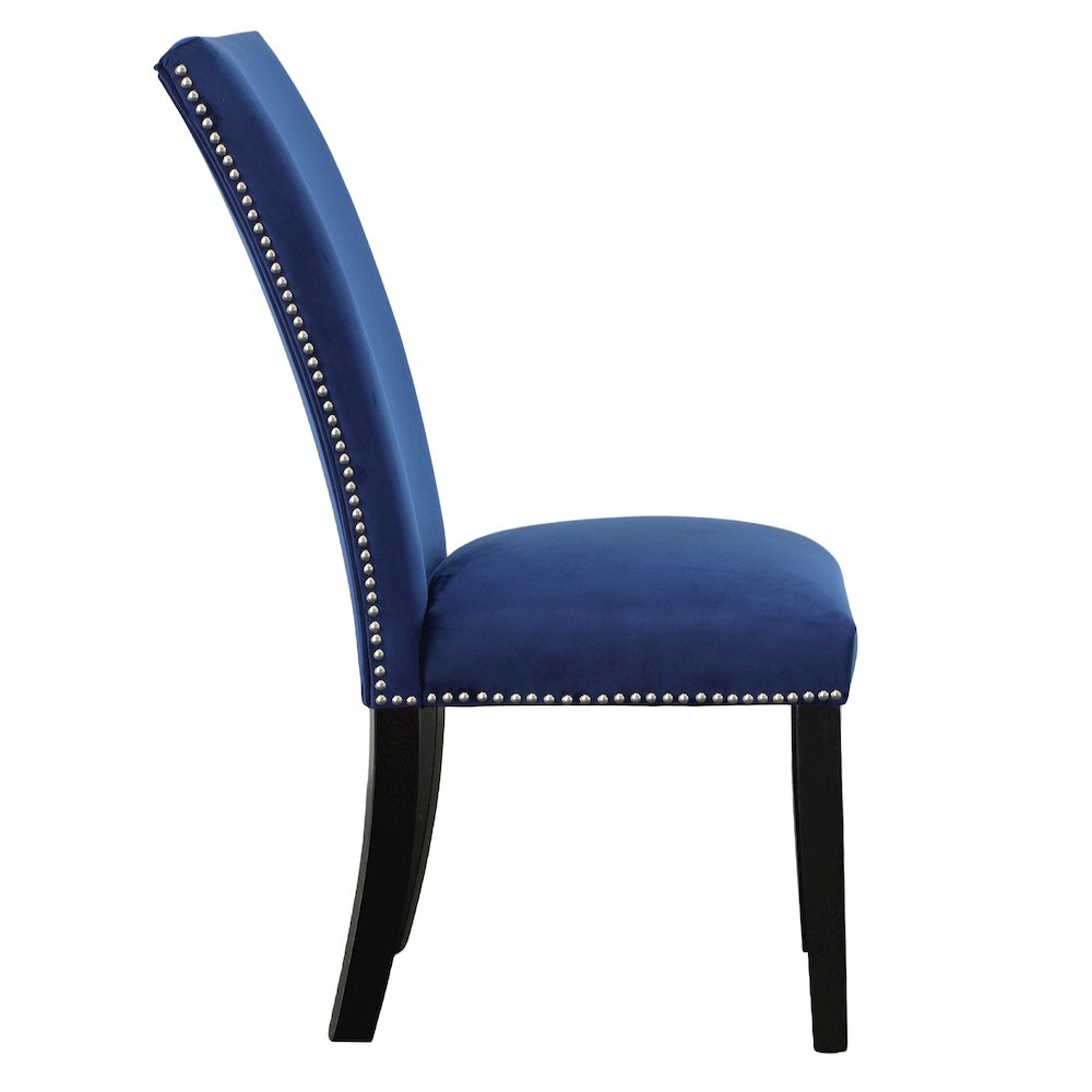 Camila 5PC Rectangle Dining Set Blue Chair