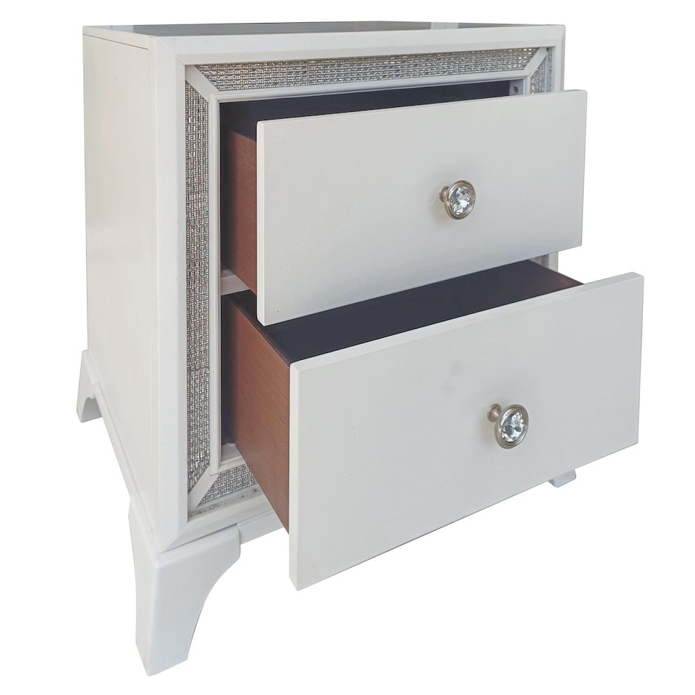 Cassie Illuminating Glam Nightstand