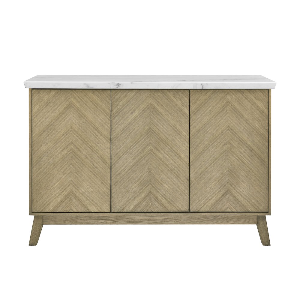 Vida White Marble Top Server