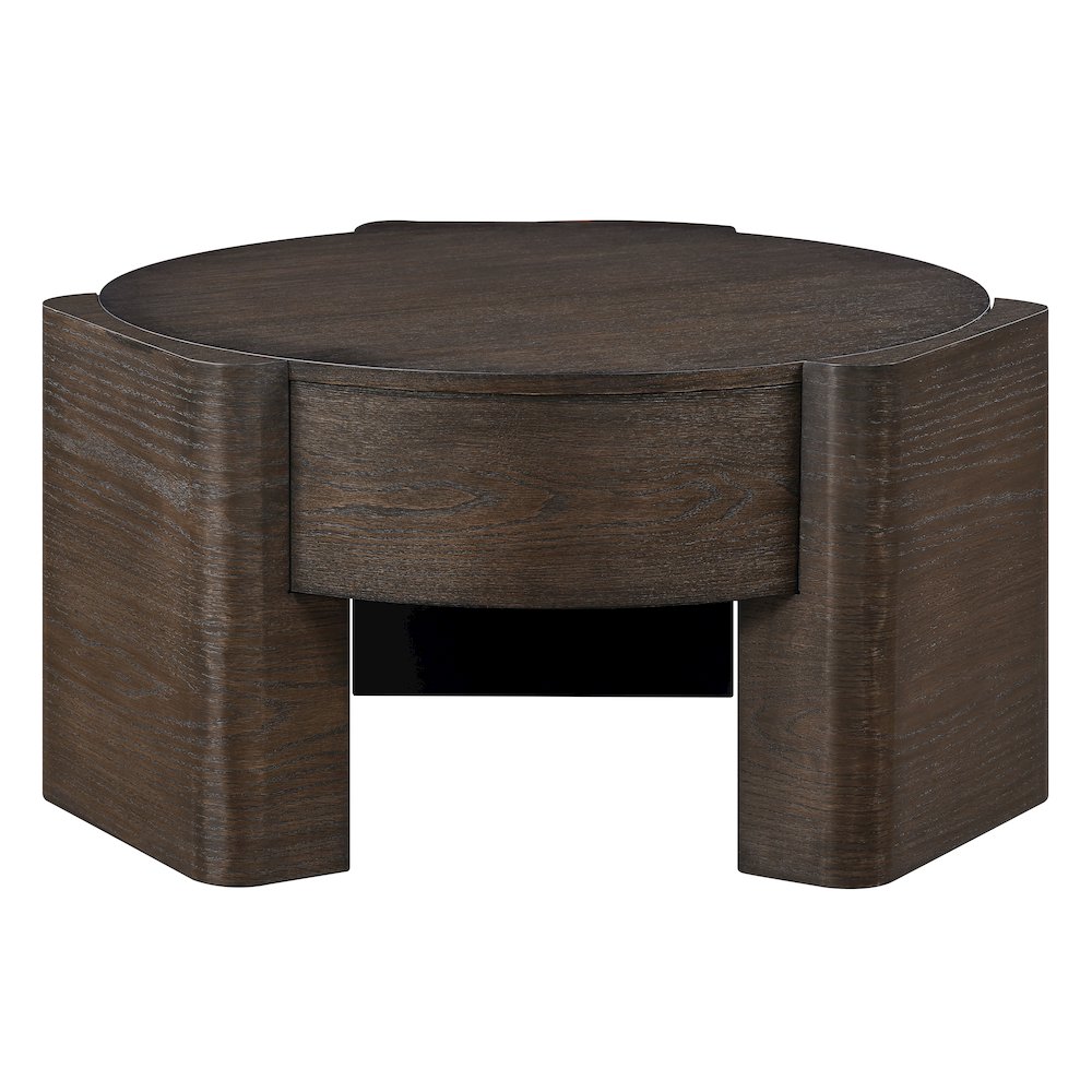 Salina Espresso Round Coffee Table