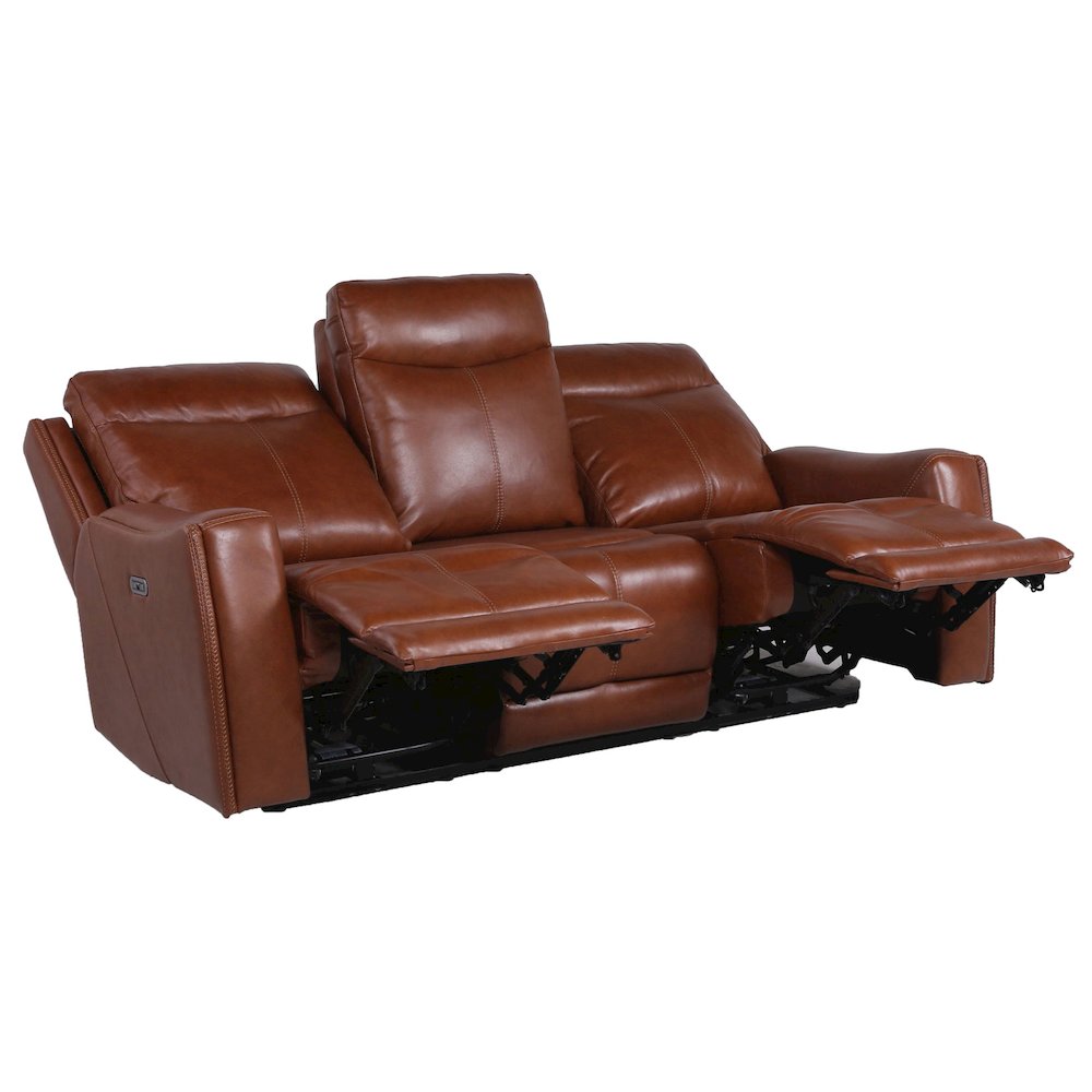 Natalia Power Recliner Sofa – Caramel Leather