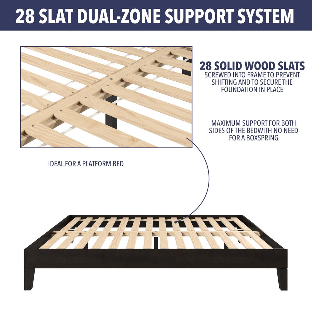 Nix Solid Wood Full Platform Bed