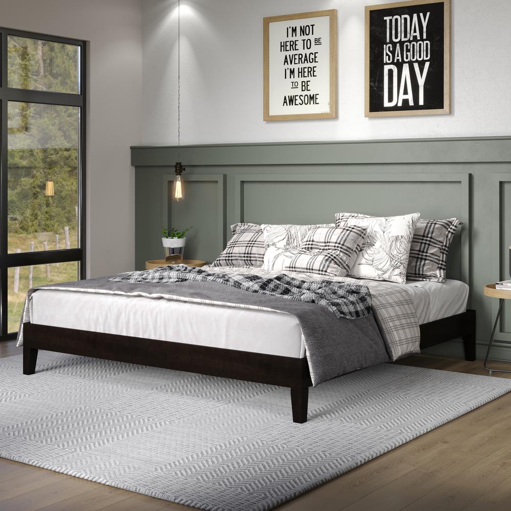 Nix King Platform Bed Black