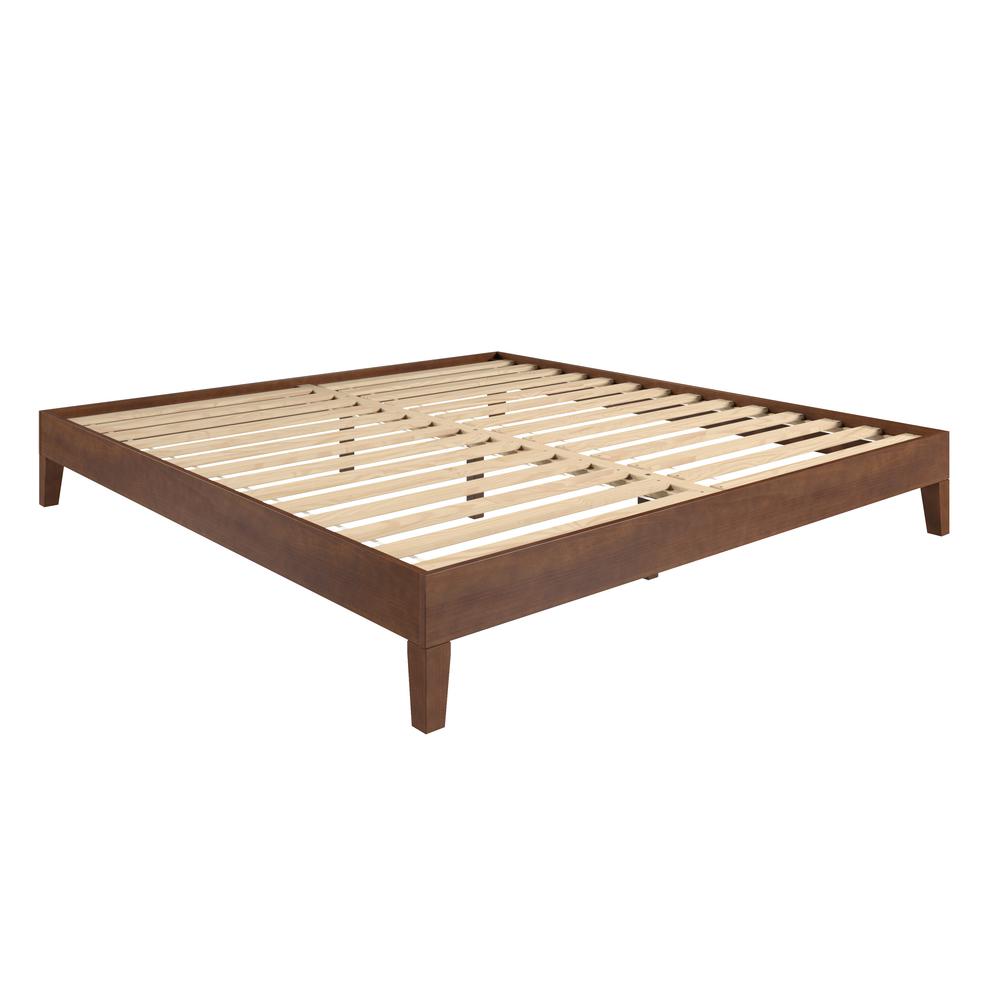 Nix Solid Wood King Platform Bed