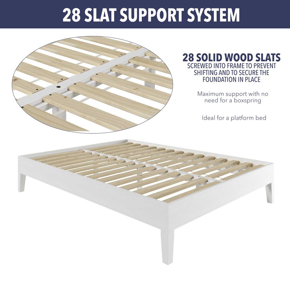 Nix Solid Wood King Platform Bed