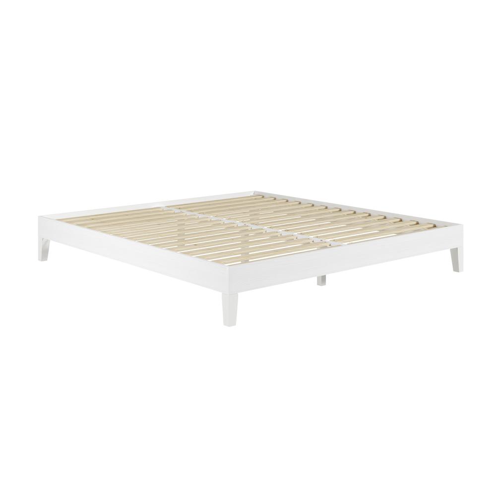 Nix Solid Wood King Platform Bed