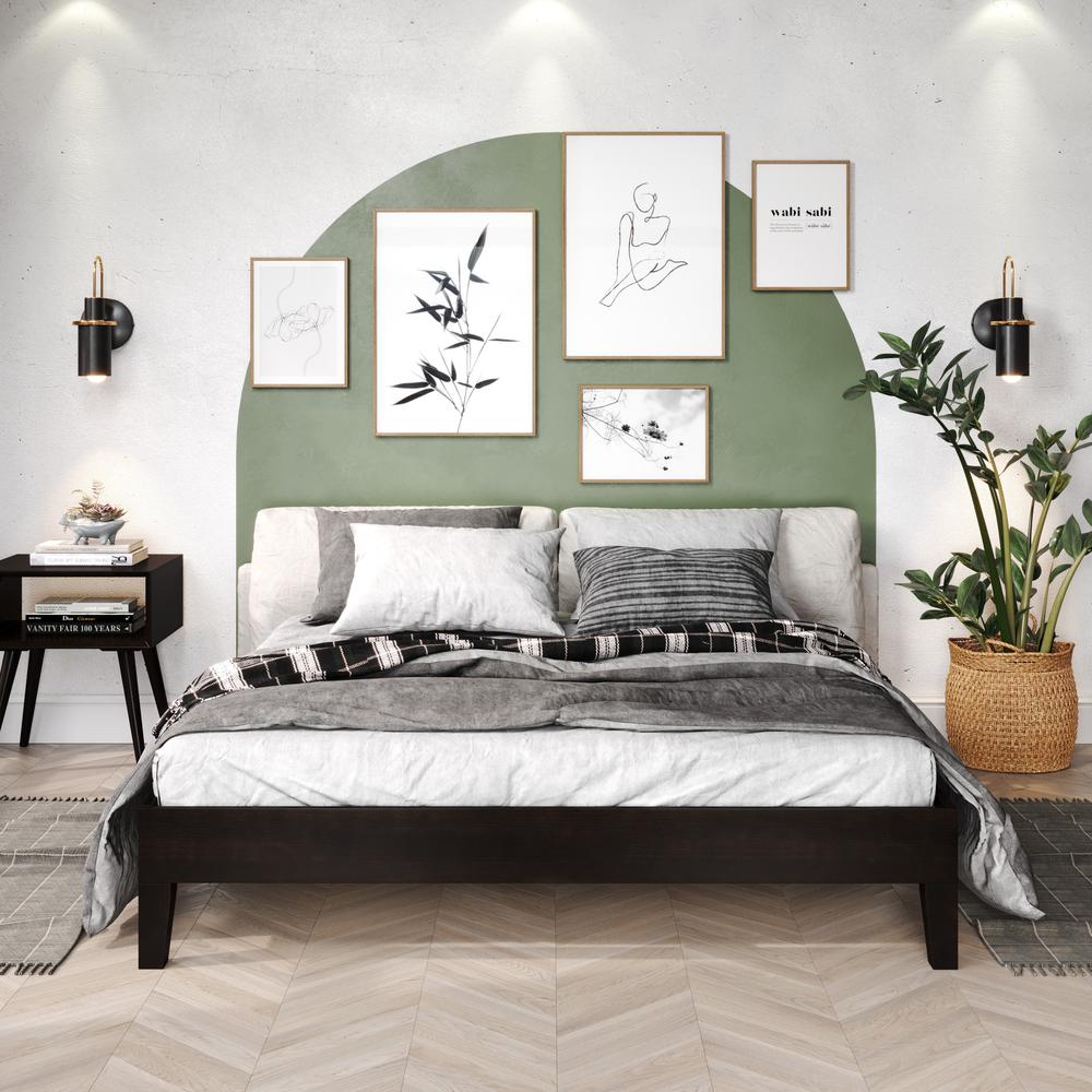 Nix Solid Wood Queen Platform Bed