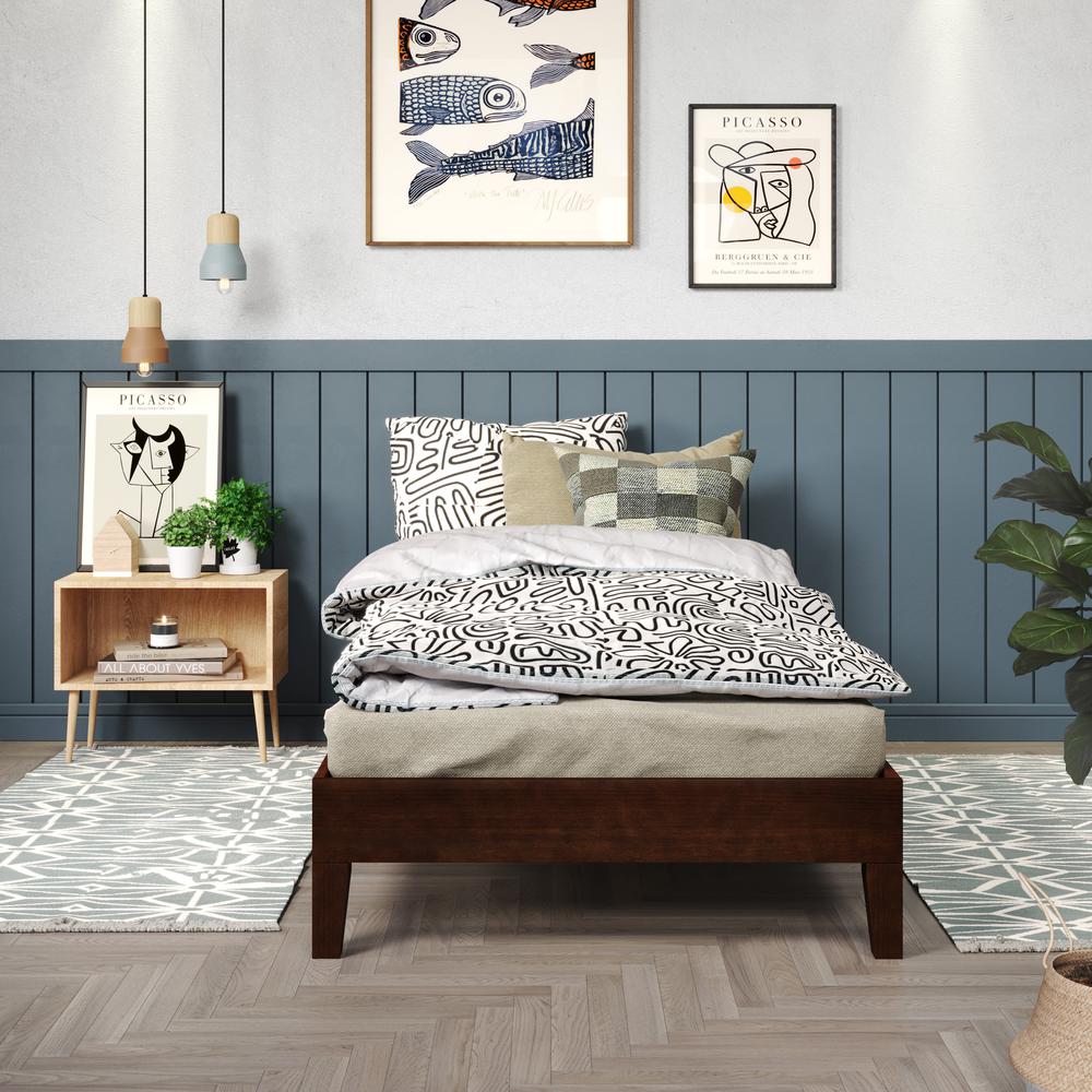 Nix Solid Wood Twin Platform Bed