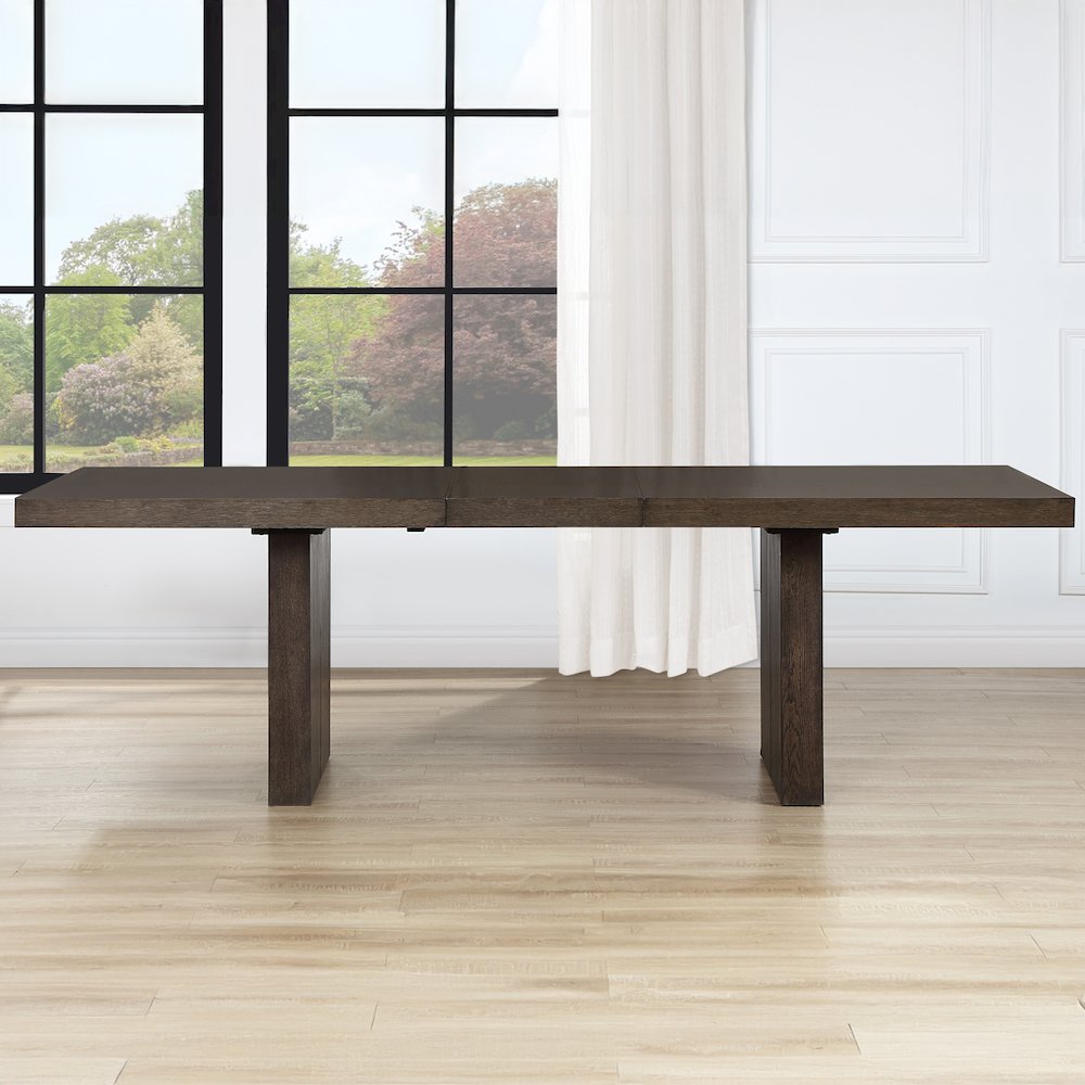 Evan 78-96 inch Dining Table with 18″ Leaf