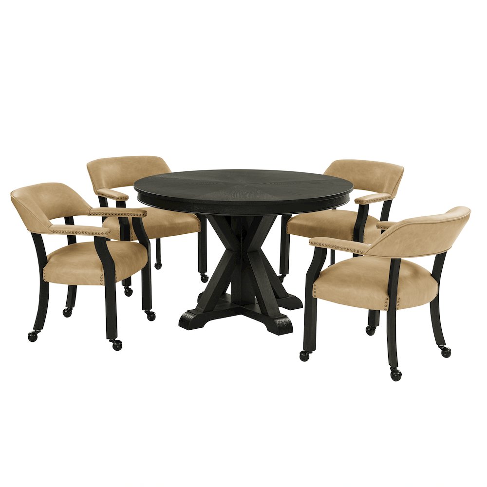 Rylie Dining Table & 4 Captains Chairs