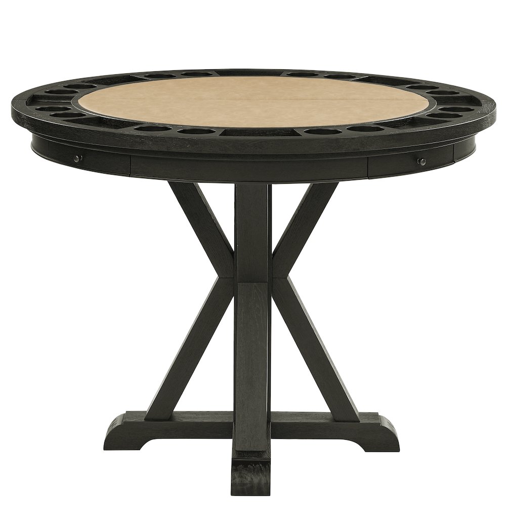 Black Finish with Sand Vegan Leather