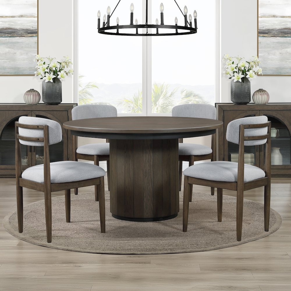 Burlington 5-Piece 52″ Round Dining Set