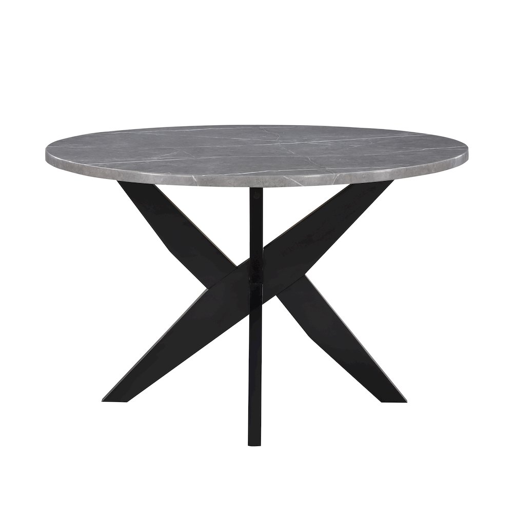 Amy 48-inch Round Faux-Marble Dining Table
