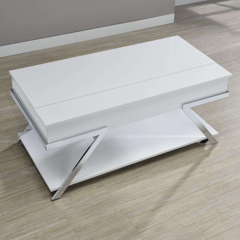 Zena Lift-Top Cocktail Table with Casters